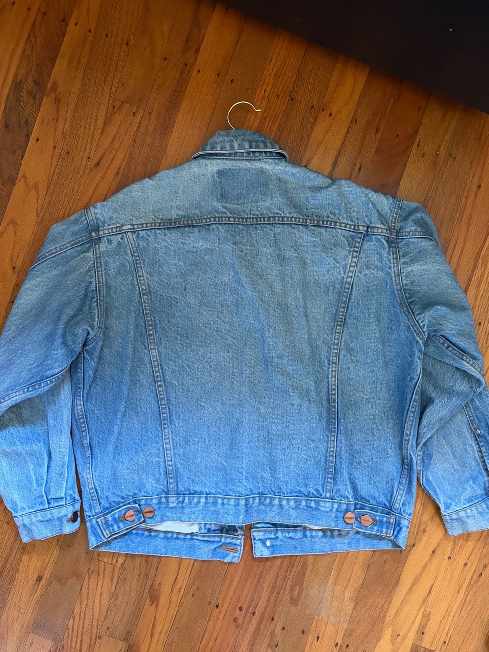 Wrangler Light Blue Denim Bomber Jacket - Picture 2 of 3